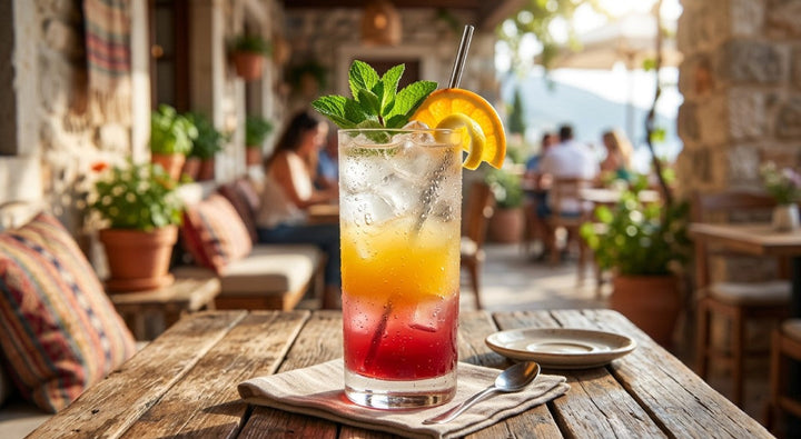 kokum sunset fizz mocktail